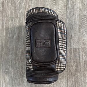 Portland plaid golf wash bag
